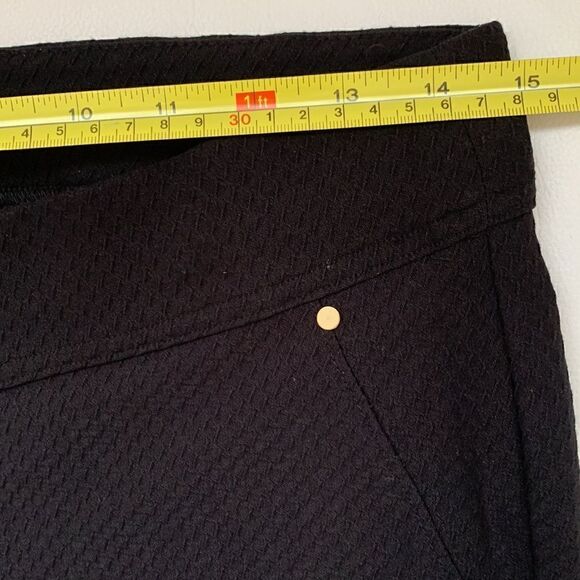Rafaella Comfort Black Textured Women’s Pants Size 6 - Picture 4 of 11